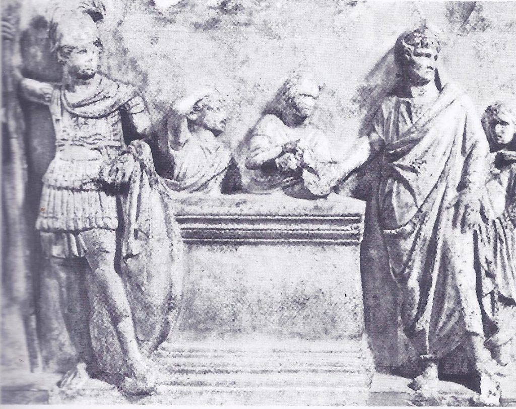 Roman alter awaiting the sacrifice