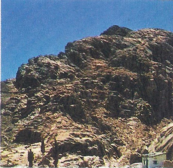 A view of Mount Sinai, at the summit of which Moses received from God the tables of the Law for the Hebrews. Scholars do not doubt that the ethical discipline taught by Moses is the basis of the Biblical Ten Commandments.