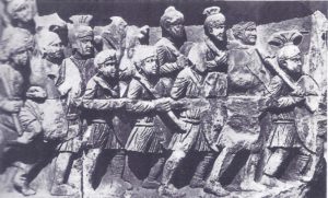 Roman soldiers marching